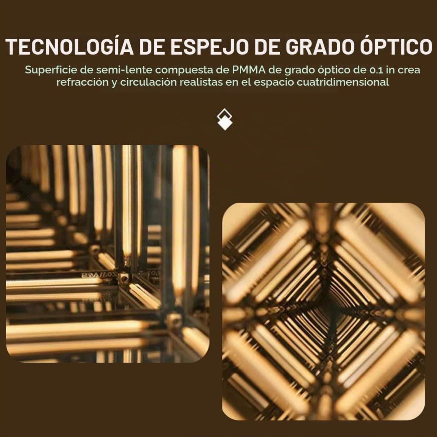 Lámpara Hipercubo LED 4D