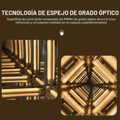 Lámpara Hipercubo LED 4D