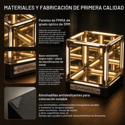 Lámpara Hipercubo LED 4D